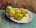 皿の上のレモンのある静物画 フィンセント・ファン・ゴッホ